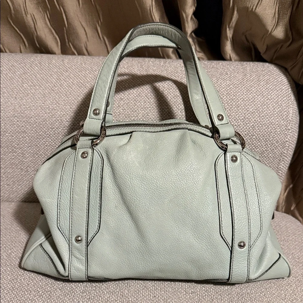 MCM Mint Green Satchel Bag